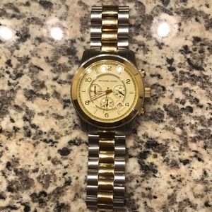 Michael Kors two toned watch
